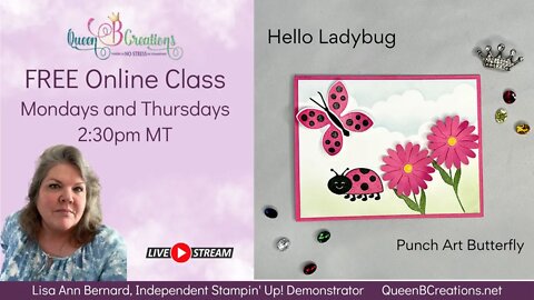 👑 Card making Ideas using the Hello Ladybug bundle from Stampin' Up! - punch art ideas