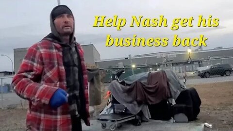 Help Homeless Nash - Lost His Heavy Equipment Operator Company due to drugs?