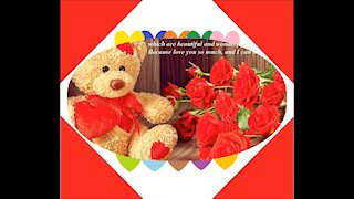 Is with great love in my heart, I send these roses, I love you! [Quotes and Poems]