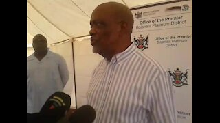 North West premier Mokgoro appeals for peaceful elections on May 8, on his first campaign visit to Marikana (FoL)