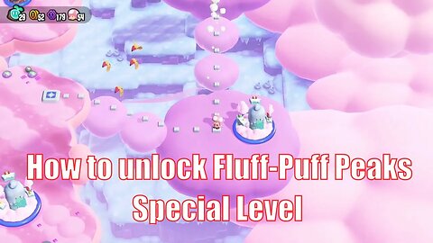 How to unlock Fluff-Puff Peaks Special Level guide | Super Mario Bros. Wonder