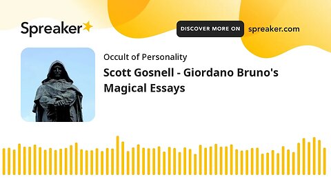 Scott Gosnell - Giordano Bruno's Magical Essays