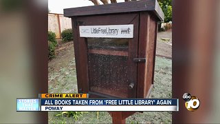 Little Free Library in Poway ransacked, again