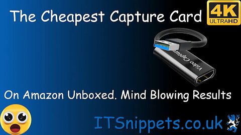 The Cheapest Capture Card On Amazon - Mind Blowing Simplicity & Results