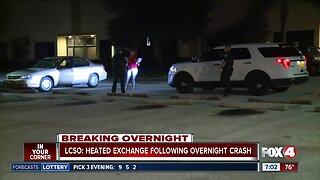 Heated exchange after overnight crash in Fort Myers