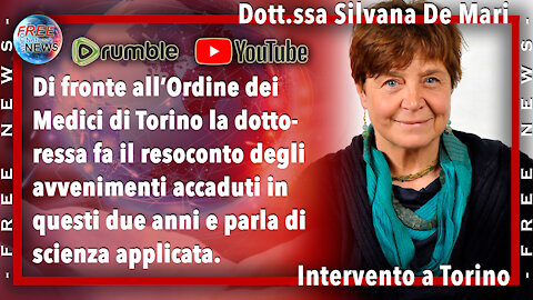 Dott.ssa Silvana De Mari, intervento di fronte all'ordine dei medici di Torino.