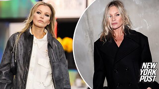 Kate Moss doppelgänger fools crowd at Paris fashion show