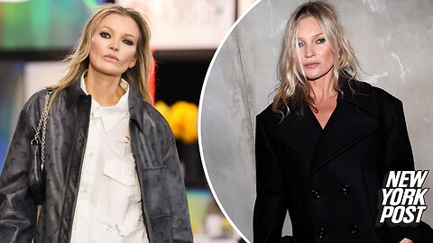 Kate Moss doppelgänger fools crowd at Paris fashion show