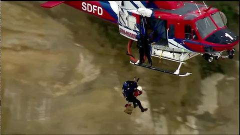 Woman with broken leg rescued from Blacks Beach