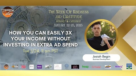 Josiah Begin - How You Can Easily 3X Your Income Without Investing In Extra Ad Spend
