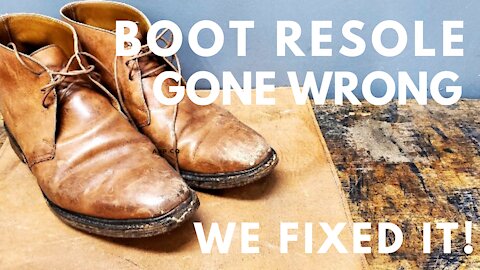 A BAD Resole Job on These Crockett & Jones Chukka Boots | We Refurbish Them Correctly