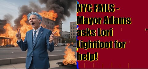 NO JOKE - Mayor Adams Implores Help from Lori Lightfoot on Crime in New York City?! WTF