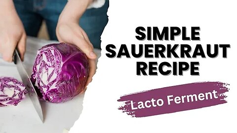 How to Make Lacto Fermented SAUERKRAUT and its Many HEALTH BENEFITS!