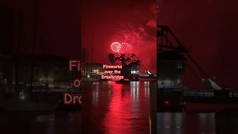 When it’s too late to cancel, fireworks in the rain! #fireworks #mystic #shorts