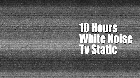 10 hours | TV Static sounds | White Noise for sleeping (black screen) | Relaxing music | ASMR