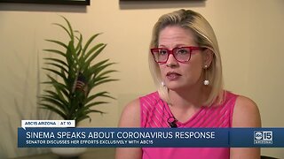 Sinema speaks out about coronavirus response