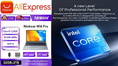 Best Of AliExpress Products | Ninkear Laptops N16 Pro 16"
