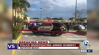 Shots fired as police encounter armed robbery suspect in Boynton Beach