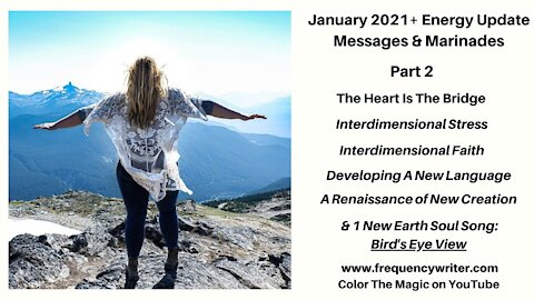 January 2021+ Marinades: The Heart Is The Bridge, Interdimensional Stress, Faith, & New Creation