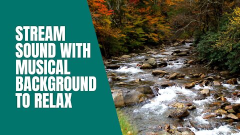 Stream Sound with Musical Background to Relax