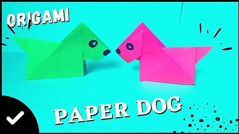 Origami DOG Easy DIY Paper Craft