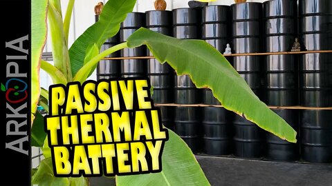 Passive Thermal Battery - IT WORKS!!! - Using Water & Concrete - Super High Efficient Passive Solar