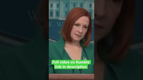 Jen Psaki Shrugs Of Serious Question #shorts