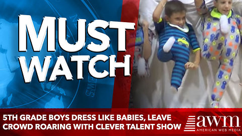 5th Grade Boys Dress Like Babies, Leave Crowd Roaring With Clever Talent Show
