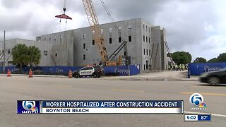Worker hospitalized after construction accident in Boynton Beach