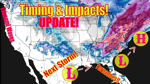 Upgraded Winter Storm Impacts! Tornadoes, Ice Storm, Major Snowstorm! - The WeatherMan Plus