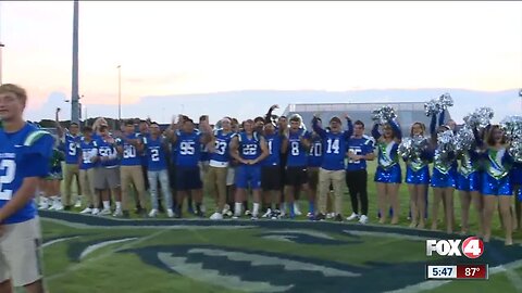 Bonita Springs kicks-off their first varsity football game