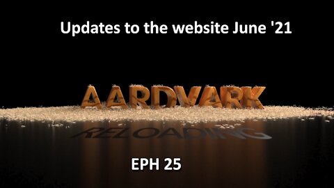 Updates to AardvarkReloading.Com 06-03-2021