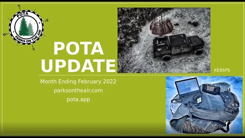 Ham Radio: Parks on the air (POTA) Monthly update Feb 2022