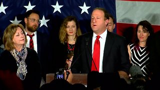 Democrat Jared Polis gives victory speech after winning Colorado governor's race