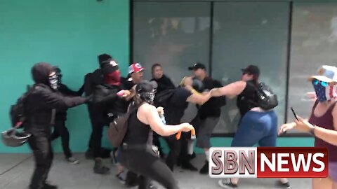 Antifa Fight Supporters of ‘We Are Israel’ Rally in El Cajon, Cali - 2736