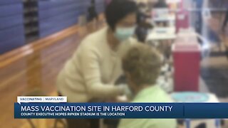 Mass vaccination site in Harford County