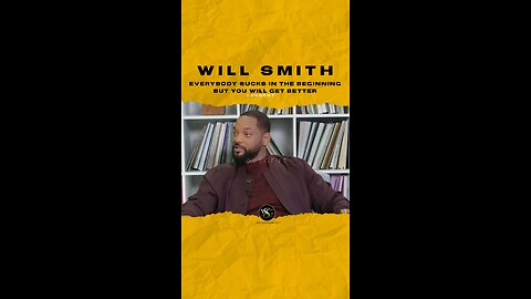 #willsmith Everybody sucks in the beginning but you will get better. 🎥 @allthesmoke