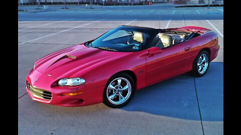 2001 Chevrolet Camaro SS Z28 LS1 5.7L Convertible Automatic Rally Red