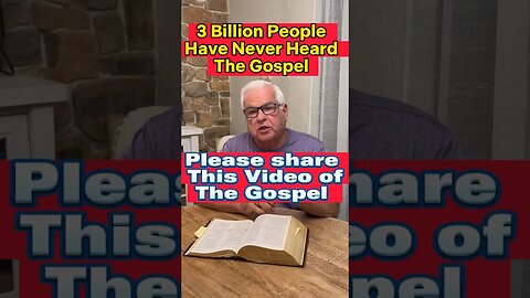 3 Billion People have never heard the Gospel; Please Like & Share #shorts #christianity #gospel