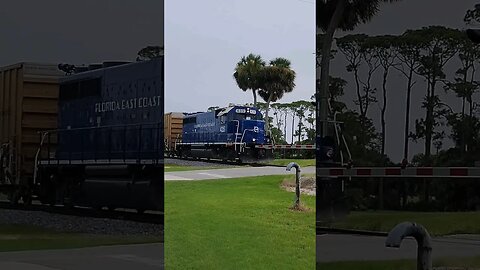 Florida East Coast Railway FEC-105 on the return trip at Daytona Beach Golf Club August 20 2023