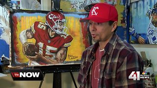 KC artist gets noticed for Mahomes painting