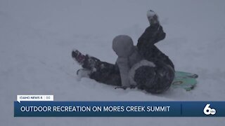 Snow in the mountains encourages families to get outside after Christmas