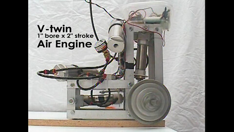 I built a "v-twin" air motor.