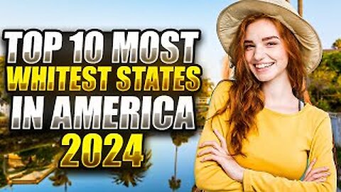 Discover the Top 10 Most Whitest States in America 2024| Travel Video
