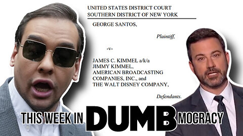 This Week in DUMBmocracy: Buffoon vs. Buffoon! Santos SUES Kimmel For Copyright Infringement & FRAUD