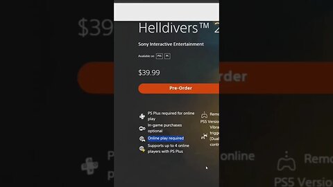 No Offline Mode In Helldivers 2 #helldivers2 #ps5 #shorts #gaming #helldivers #tps #playstation