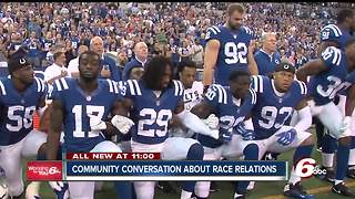 Indianapolis Colts players, members of the community come together to discuss race relations