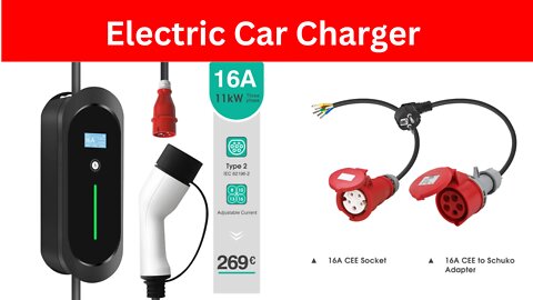 Electric Car Charger Type 2 CEE Plug Techshahin