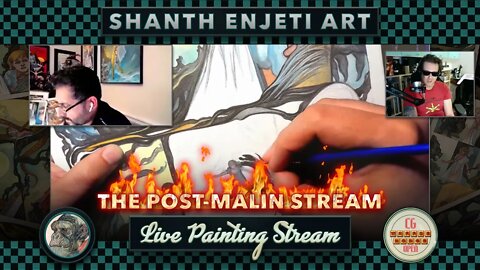 🔴 LIVE! Painting THE POST-MALIN STREAM! Live at the CG Waffle Lodge!