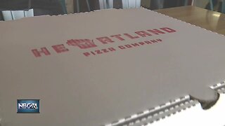 We're Open: Heartland Pizza Company encouraging customers to use online ordering